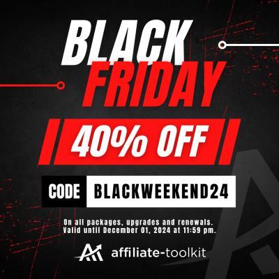 Zu sehen ist Bild 1 zum Beitrag mit dem Thema: Black Friday beim Affiliate-Toolkit